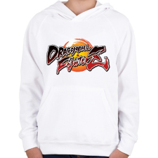 PRINTFASHION Dragonball FighterZ - Gyerek kapucnis pulóver - Fehér gyerek pulóver, kardigán