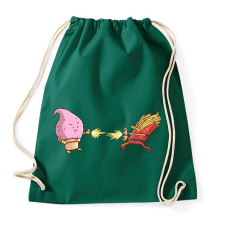 PRINTFASHION Dragonball kajaharc - Sportzsák, Tornazsák - Sötétzöld tornazsák