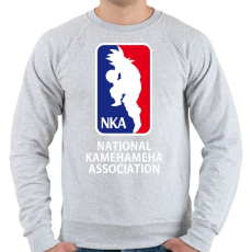 PRINTFASHION Dragonball kosárlabda - Férfi pulóver - Sport szürke