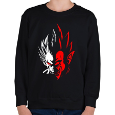 PRINTFASHION Dragonball - Vegita - Gyerek pulóver - Fekete gyerek pulóver, kardigán