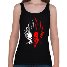 PRINTFASHION Dragonball - Vegita - Női atléta - Fekete