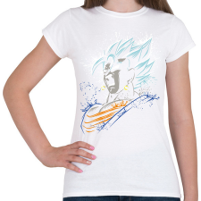 PRINTFASHION Dragonball - Vegito blue - Női póló - Fehér női póló