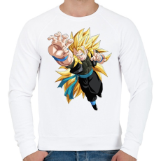 PRINTFASHION Dragonball Z - Férfi pulóver - Fehér