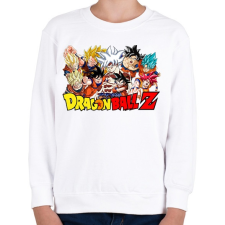 PRINTFASHION Dragonball Z - Gyerek pulóver - Fehér gyerek póló