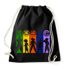 PRINTFASHION Dragonball Z harcosok - Sportzsák, Tornazsák - Fekete