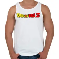 PRINTFASHION Dragonball Z logo - Férfi atléta - Fehér atléta, trikó