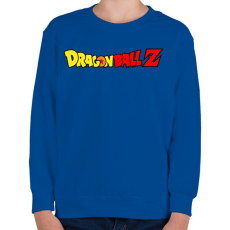 PRINTFASHION Dragonball Z logo - Gyerek pulóver - Királykék