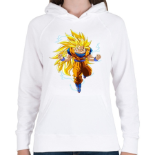 PRINTFASHION Dragonball Z - Női kapucnis pulóver - Fehér női pulóver, kardigán