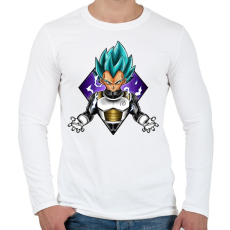 PRINTFASHION Dragonballz - Férfi hosszú ujjú póló - Fehér