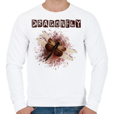 PRINTFASHION dragonfly1 - Férfi pulóver - Fehér