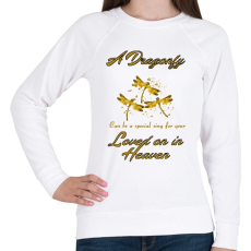 PRINTFASHION dragonfly - Női pulóver - Fehér