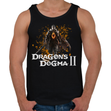 PRINTFASHION Dragons dogma 2 - Férfi atléta - Fekete