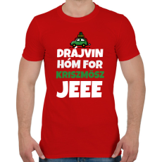 PRINTFASHION DRÁJVIN HÓM 3 - Férfi póló - Piros