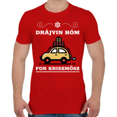 PRINTFASHION DRÁJVIN HÓM - Férfi póló - Piros