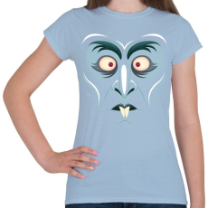 PRINTFASHION Drakula arc - Női póló - Világoskék