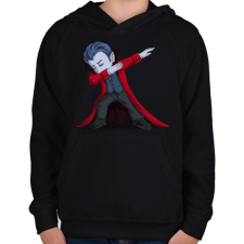 PRINTFASHION Drakula Dabbing - Gyerek kapucnis pulóver - Fekete gyerek pulóver, kardigán