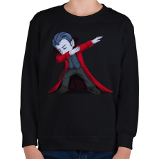 PRINTFASHION Drakula Dabbing - Gyerek pulóver - Fekete