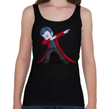 PRINTFASHION Drakula Dabbing - Női atléta - Fekete női trikó