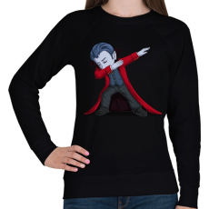 PRINTFASHION Drakula Dabbing - Női pulóver - Fekete