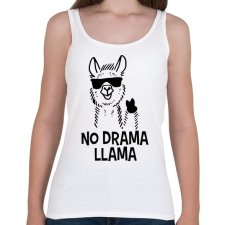 PRINTFASHION Dráma Láma - Női atléta - Fehér női trikó