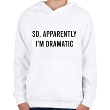 PRINTFASHION Dramatic - Gyerek kapucnis pulóver - Fehér gyerek pulóver, kardigán