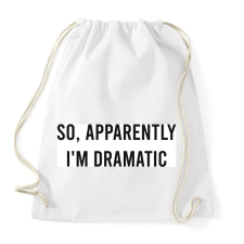 PRINTFASHION Dramatic - Sportzsák, Tornazsák - Fehér tornazsák