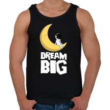 PRINTFASHION Dream Big - Férfi atléta - Fekete atléta, trikó