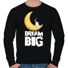 PRINTFASHION Dream Big - Férfi pulóver - Fekete férfi pulóver, kardigán