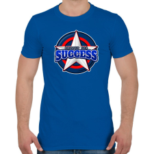 PRINTFASHION Dressed for Success - Férfi póló - Királykék férfi póló