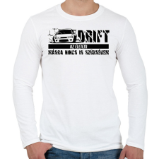PRINTFASHION Drift az életem - Férfi hosszú ujjú póló - Fehér férfi póló