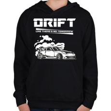 PRINTFASHION Drift - Gyerek kapucnis pulóver - Fekete