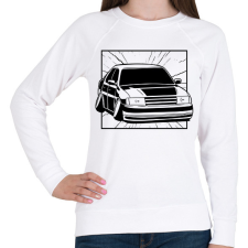 PRINTFASHION Drift kocsi - Női pulóver - Fehér női pulóver, kardigán