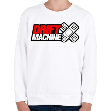 PRINTFASHION Drift Machine - Gyerek pulóver - Fehér