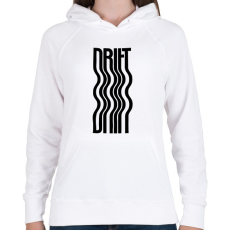 PRINTFASHION Drift - Női kapucnis pulóver - Fehér