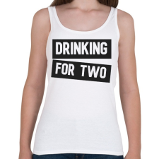PRINTFASHION Drink for two - Női atléta - Fehér női trikó