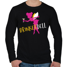 PRINTFASHION Drinkerbell - Férfi hosszú ujjú póló - Fekete