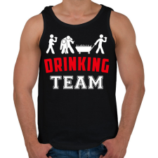PRINTFASHION Drinking Team legénybúcsú - Férfi atléta - Fekete atléta, trikó