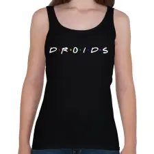 PRINTFASHION Droids - Női atléta - Fekete női trikó