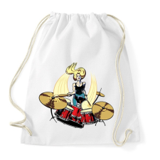 PRINTFASHION Drummer - Sportzsák, Tornazsák - Fehér tornazsák