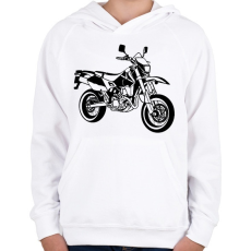 PRINTFASHION drz - Gyerek kapucnis pulóver - Fehér