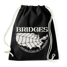 PRINTFASHION DS Bridges - Sportzsák, Tornazsák - Fekete tornazsák