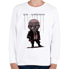 PRINTFASHION DS Die-Hardman - Gyerek pulóver - Fehér