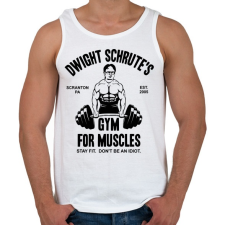 PRINTFASHION DS Hit the gym - Férfi atléta - Fehér atléta, trikó