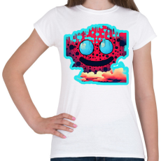 PRINTFASHION DSL Cloud Smiley #1 - Női póló - Fehér