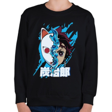 PRINTFASHION DT Inosuka mask - Gyerek pulóver - Fekete gyerek pulóver, kardigán