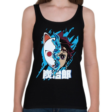 PRINTFASHION DT Inosuka mask - Női atléta - Fekete női trikó