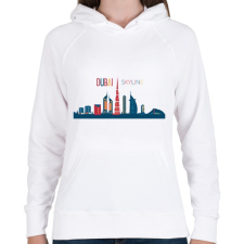 PRINTFASHION Dubai - Női kapucnis pulóver - Fehér női pulóver, kardigán