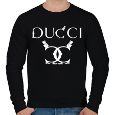 PRINTFASHION ducci.w - Férfi pulóver - Fekete férfi pulóver, kardigán