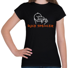 PRINTFASHION Duck (Bud) Spencer - Női póló - Fekete