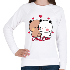 PRINTFASHION dudu&bubu - Női pulóver - Fehér